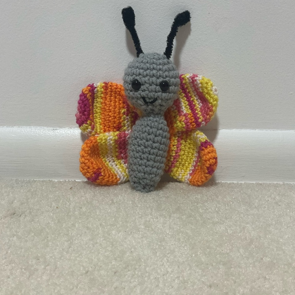 Colorful Crochet Butterfly